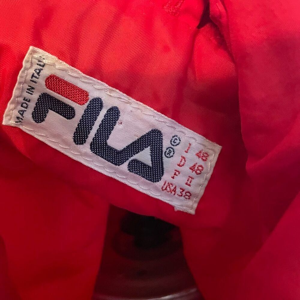 FILA | red & navy vintage snow jacket US SIZE 38 - Picture 10 of 16